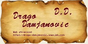 Drago Damjanović vizit kartica